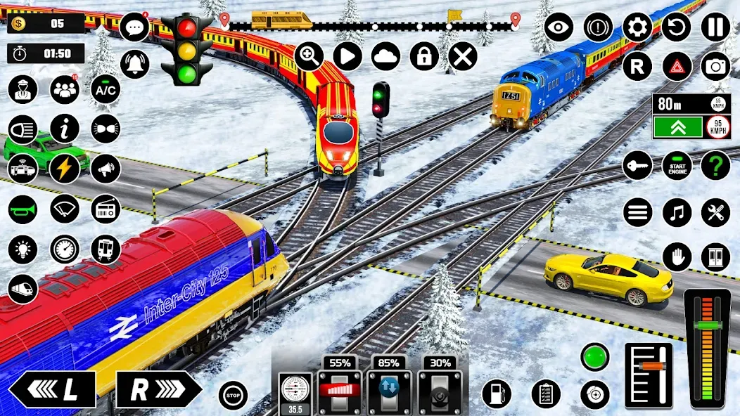 Railway Train Simulator Games  [МОД Mega Pack] Screenshot 3