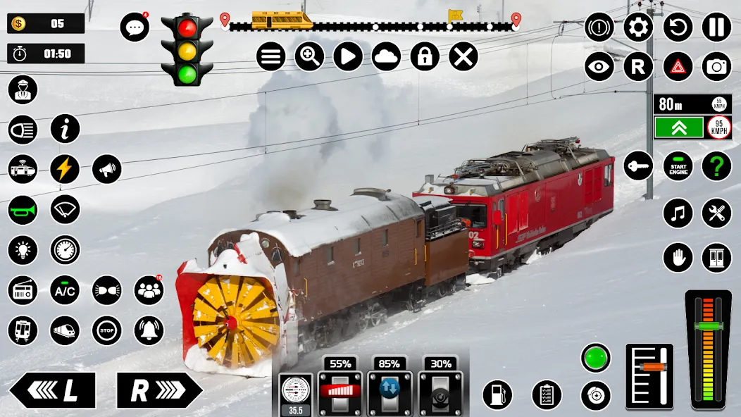 Railway Train Simulator Games  [МОД Mega Pack] Screenshot 4