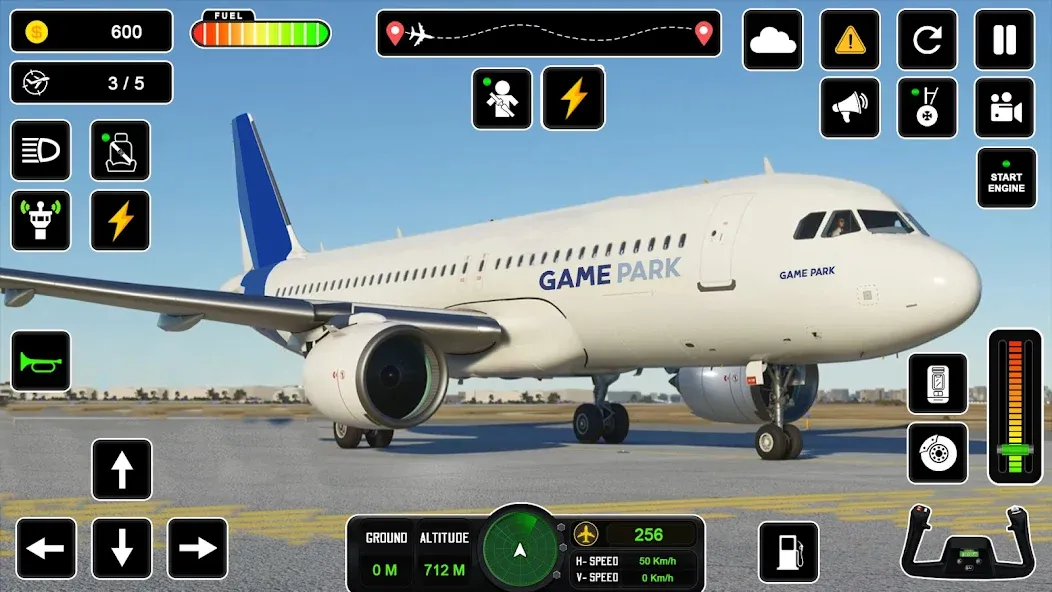 Pilot Simulator: Airplane Game  [МОД Бесконечные деньги] Screenshot 1