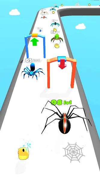 Insect Run - Spider Evolution (Инсект Эволюшн Ран)  [МОД Много монет] Screenshot 1