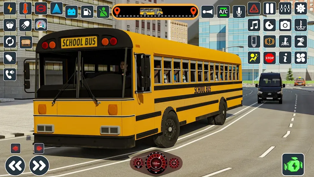 School Bus 3d : City Bus Games (Школьный автобус симулятор игры на автобусе)  [МОД Меню] Screenshot 5