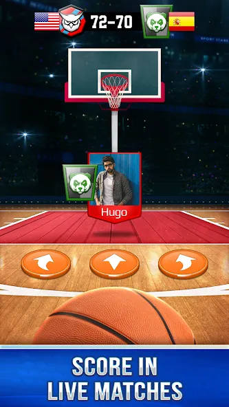 Basketball Rivals: Sports Game (Баскетбол Ривалс)  [МОД Много монет] Screenshot 1