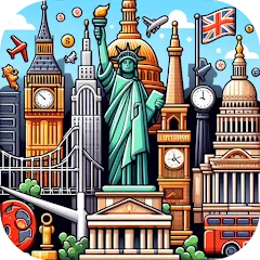 Скачать взломанную Capitals of the World - Quiz 1  [МОД Много монет] - стабильная версия apk на Андроид