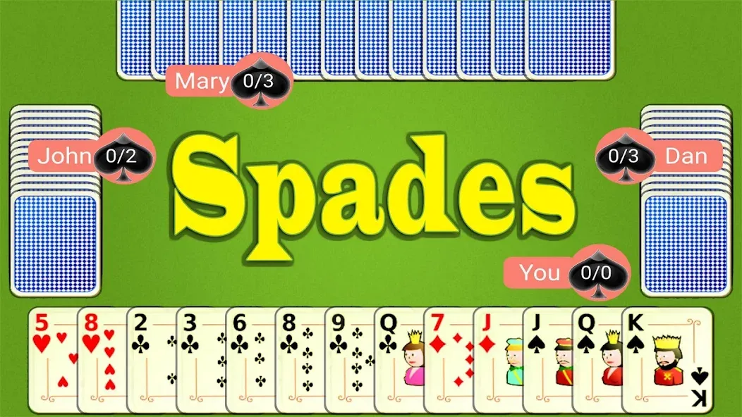 Spades Mobile  [МОД Все открыто] Screenshot 1