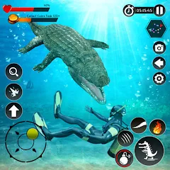 Скачать взлом Hungry Animal Crocodile Games  [МОД Все открыто] - полная версия apk на Андроид