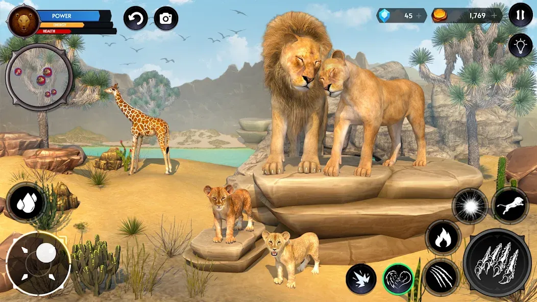 Lion Simulator Wild Lion Games  [МОД Mega Pack] Screenshot 4