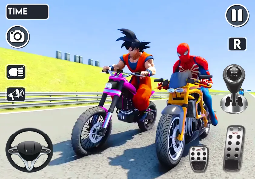 Spider Bike Stunt 3D Mega Ramp  [МОД Mega Pack] Screenshot 3