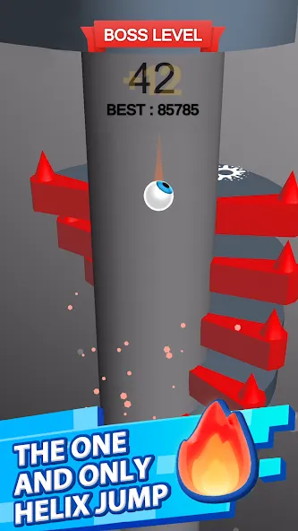 Helix Jump (Хеликс Джамп)  [МОД Много монет] Screenshot 1