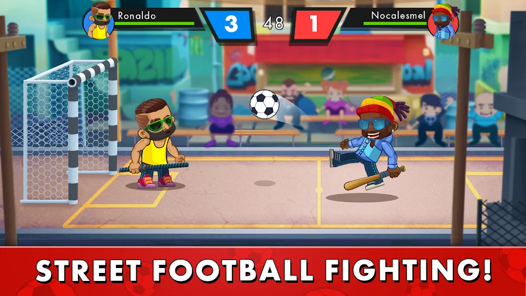 Street Soccer：Ultimate Fight  [МОД Много монет] Screenshot 1