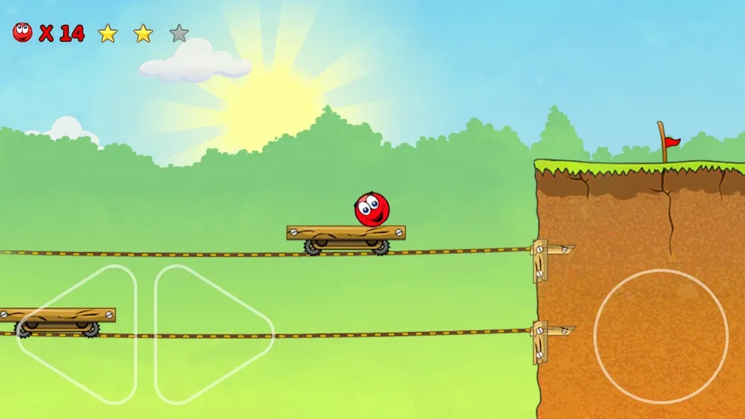 Red Ball 3: Jump for Love! Bou (Ред Болл 3)  [МОД Много монет] Screenshot 1