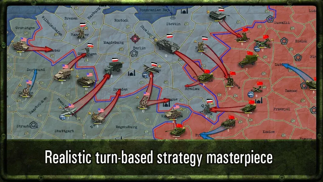 Strategy & Tactics: WW2  [МОД Много денег] Screenshot 1