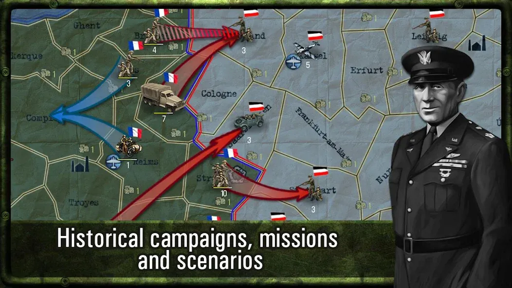 Strategy & Tactics: WW2  [МОД Много денег] Screenshot 2