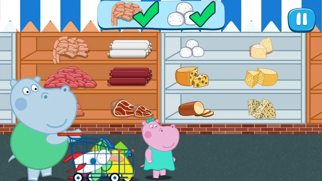 Kids Supermarket: Shopping  [МОД Все открыто] Screenshot 3