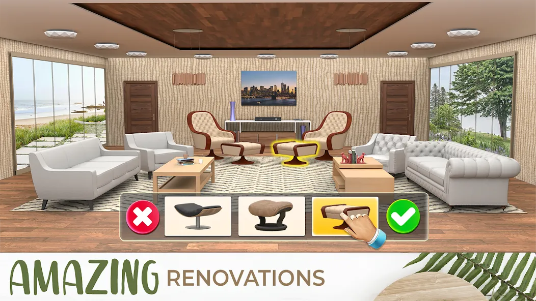 My Home Makeover Design: Games (Мой дизайн ремонта дома)  [МОД Много монет] Screenshot 4