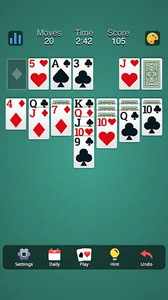 Classic Solitaire - Klondike (Солитер Клондайк Классик)  [МОД Много денег] Screenshot 3