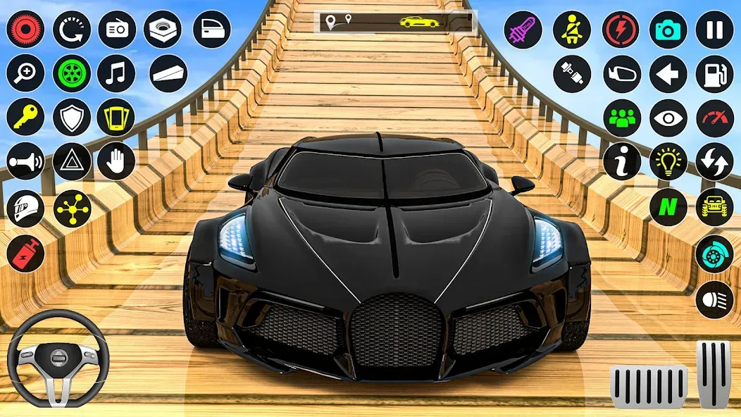 GT Car Stunt Race: Mega Ramps (Джи Ти Кар Стант Рейс)  [МОД Mega Pack] Screenshot 3