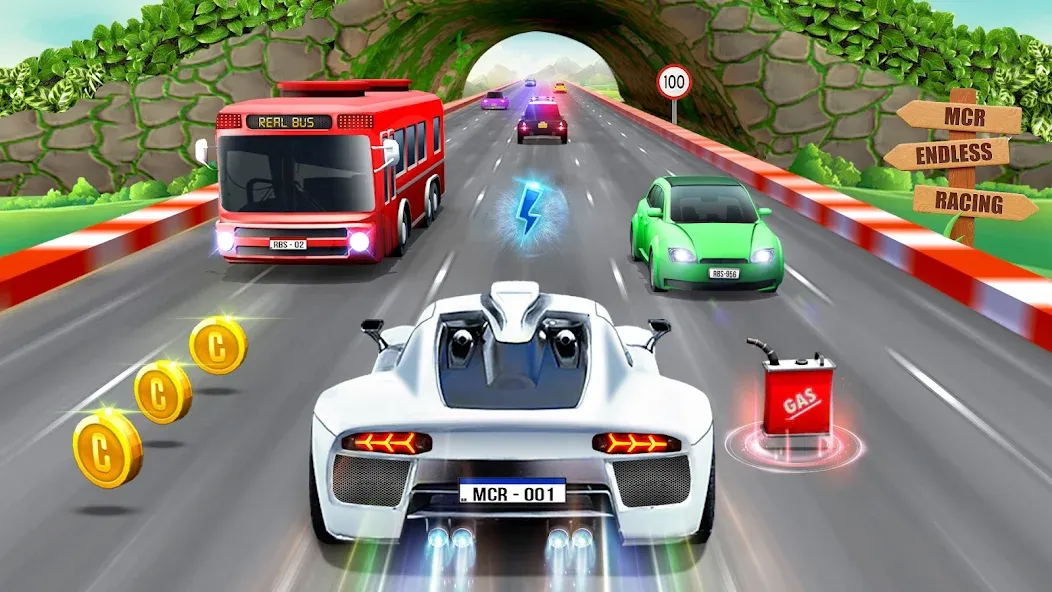 Mini Car Racing Game Legends  [МОД Бесконечные монеты] Screenshot 1