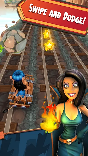 Hugo Troll Race 2: Rail Rush (Хуго Тролл Гонка 2)  [МОД Много денег] Screenshot 2