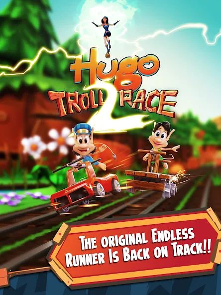 Hugo Troll Race 2: Rail Rush (Хуго Тролл Гонка 2)  [МОД Много денег] Screenshot 5