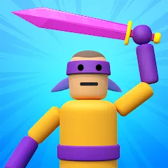 Взломанная Ragdoll ninja: Imposter hero (Рагдолл Ниндзя)  [МОД Mega Pack] - последняя версия apk на Андроид