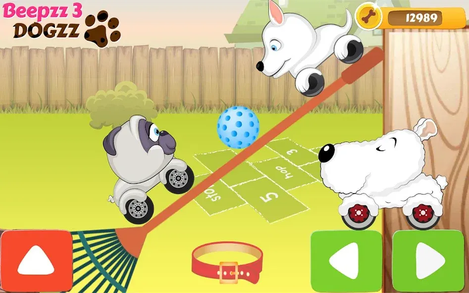 Racing games for kids - Dogs  [МОД Бесконечные монеты] Screenshot 4