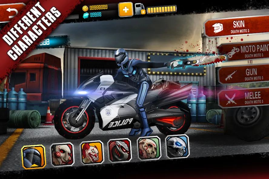 Death Moto 3 : Fighting  Rider (дет мото 3)  [МОД Много монет] Screenshot 1