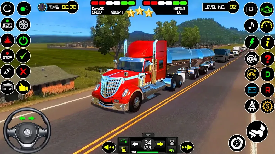 US Truck Driving Cargo Game 3D (Американский грузовик водителя)  [МОД Бесконечные деньги] Screenshot 5