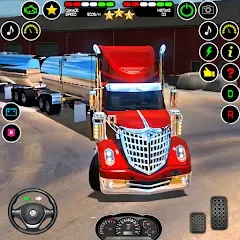 Скачать взломанную US Truck Driving Cargo Game 3D (Американский грузовик водителя)  [МОД Бесконечные деньги] - последняя версия apk на Андроид