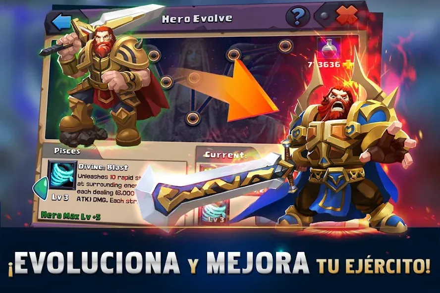 Clash of Lords 2: Español (Клэш оф Лордс 2)  [МОД Бесконечные монеты] Screenshot 3