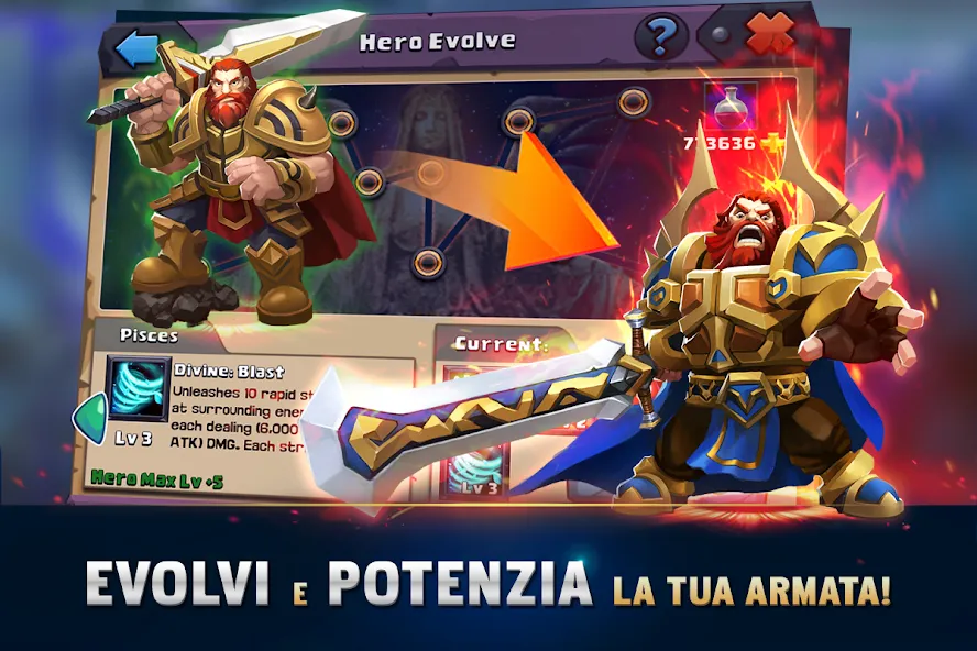 Clash of Lords 2: Italiano (Клэш оф Лордс 2)  [МОД Много монет] Screenshot 3