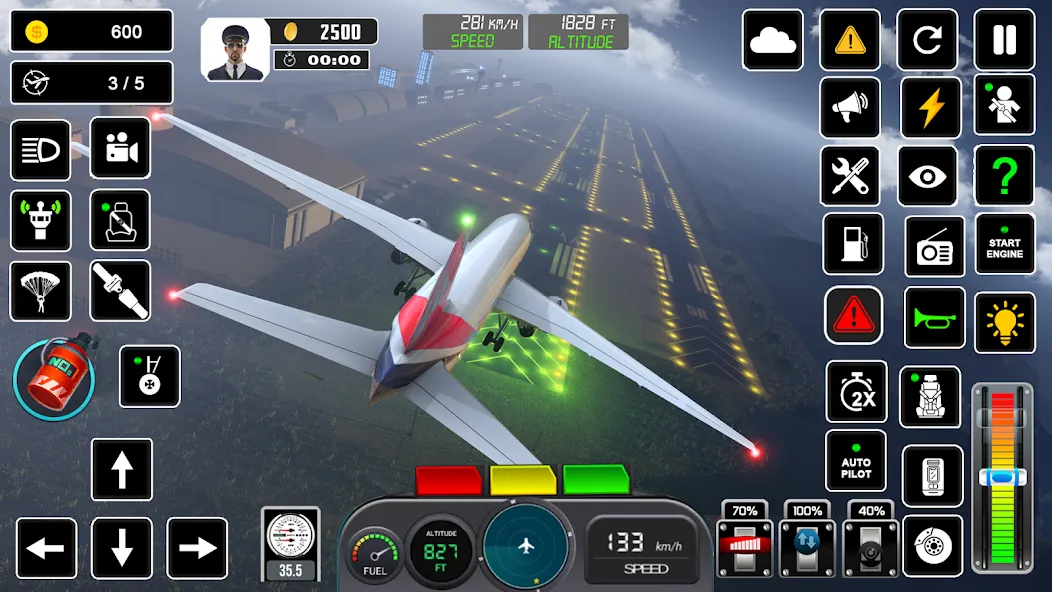 Pilot Flight Simulator Games  [МОД Меню] Screenshot 3