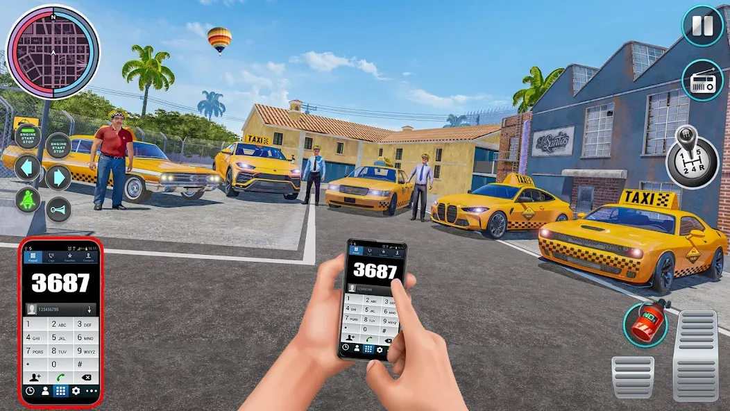 City Taxi Driving: Taxi Games  [МОД Все открыто] Screenshot 2