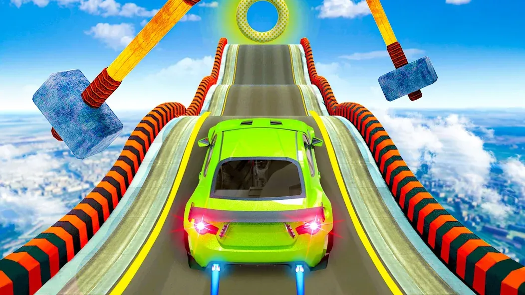 Mega Ramp Car Stunts Race Game  [МОД Бесконечные деньги] Screenshot 5