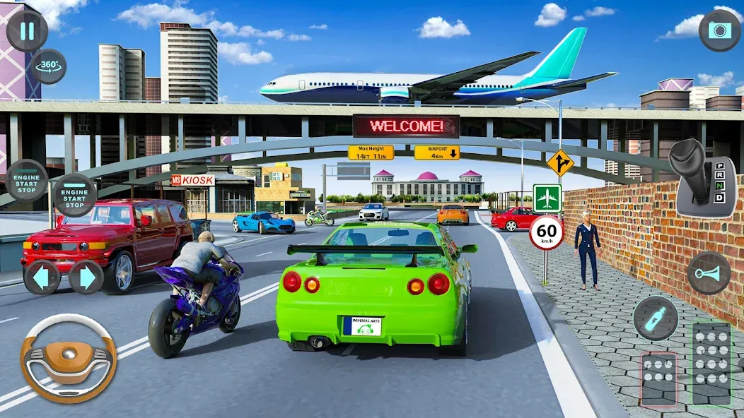 Modern Car Driving School Game  [МОД Menu] Screenshot 1