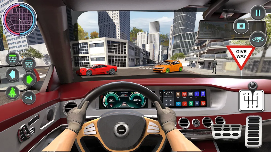 Modern Car Driving School Game  [МОД Menu] Screenshot 2