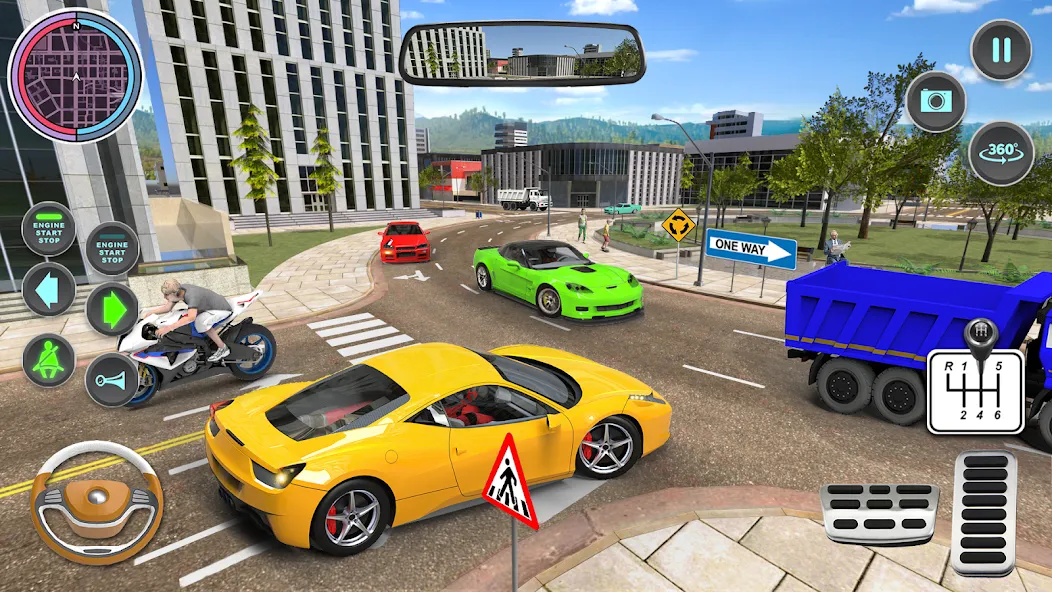 Modern Car Driving School Game  [МОД Menu] Screenshot 4