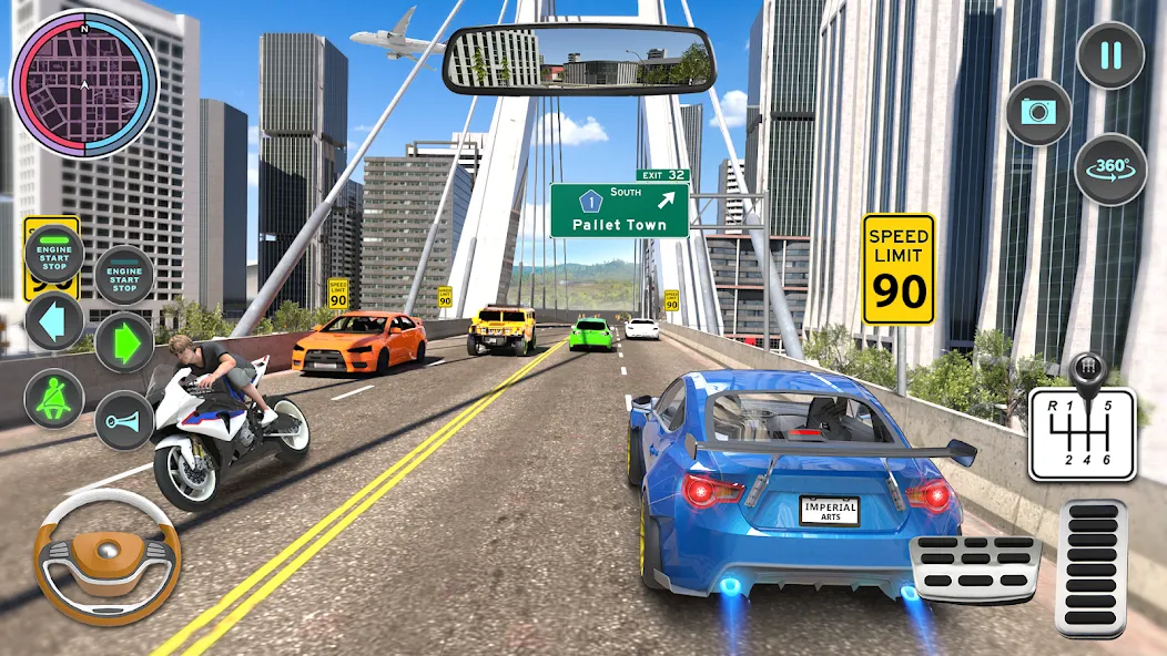 Modern Car Driving School Game  [МОД Menu] Screenshot 5