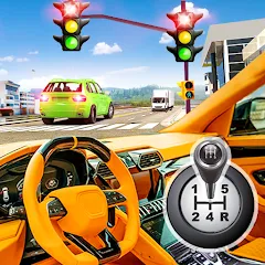 Взлом Modern Car Driving School Game  [МОД Menu] - последняя версия apk на Андроид