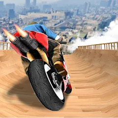 Скачать взлом Mega Ramp Bike Stunts Games 3D  [МОД Menu] - последняя версия apk на Андроид