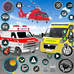 Скачать взлом Heli Ambulance Simulator Game  [МОД Unlimited Money] - полная версия apk на Андроид