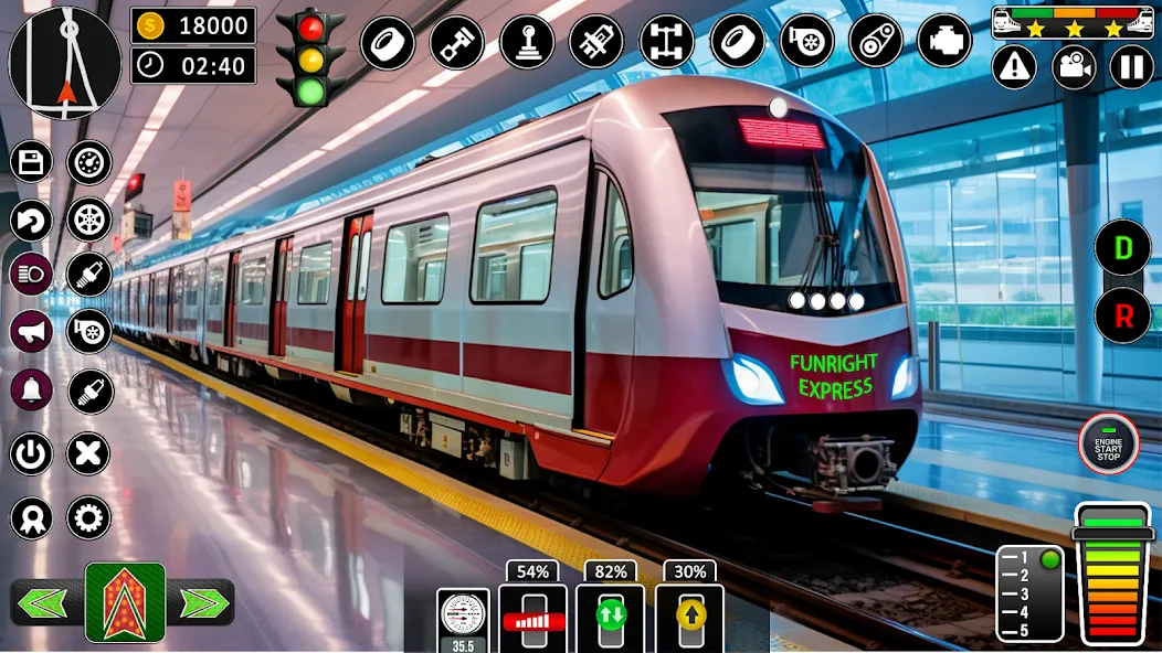 City Train Games Driver Sim 3D  [МОД Mega Pack] Screenshot 1