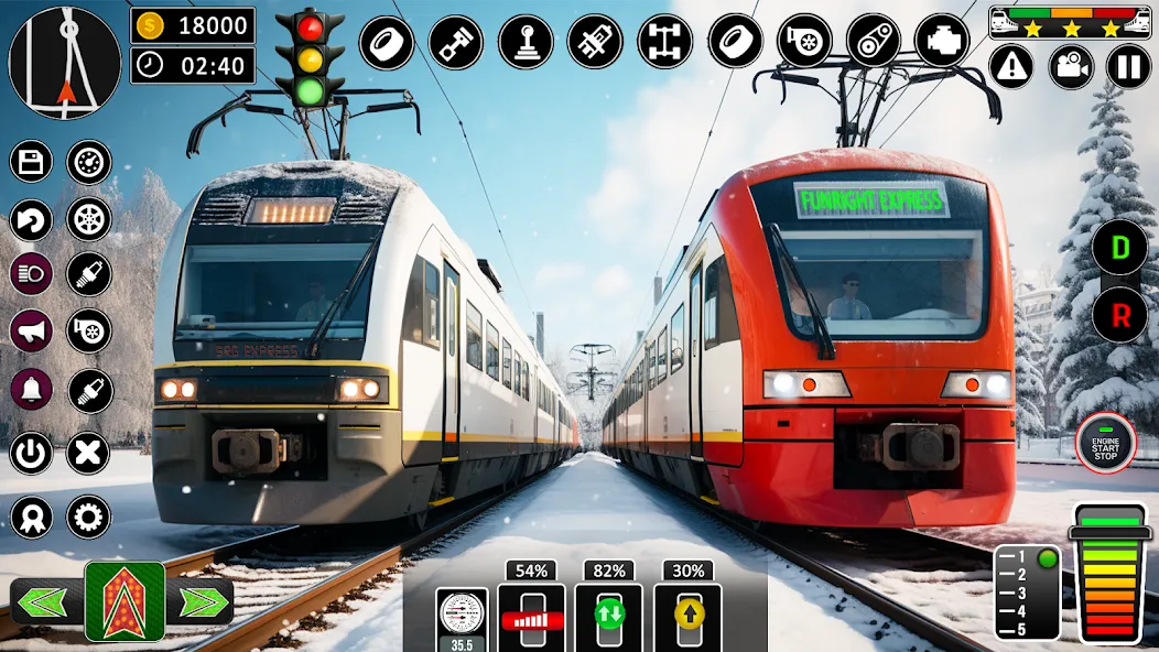 City Train Games Driver Sim 3D  [МОД Mega Pack] Screenshot 2