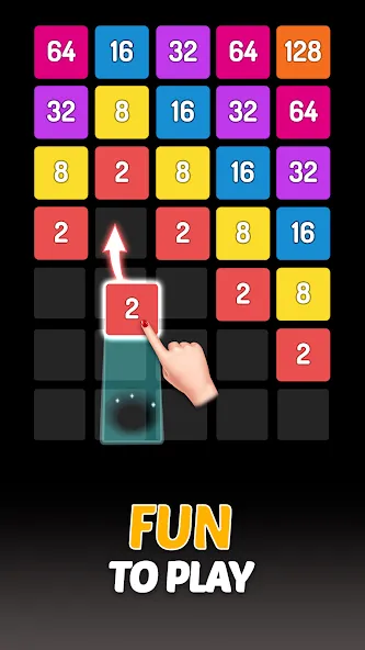 X2 Blocks - 2048 Number Game (Блоки)  [МОД Меню] Screenshot 1