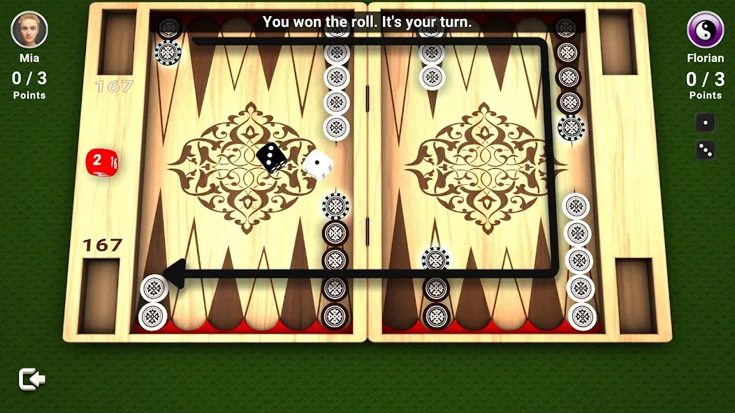 Backgammon -  Board Game  [МОД Mega Pack] Screenshot 3