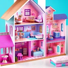 Взломанная Doll House Design Doll Games (Дизайн кукольного домика игры с куклами)  [МОД Menu] - полная версия apk на Андроид