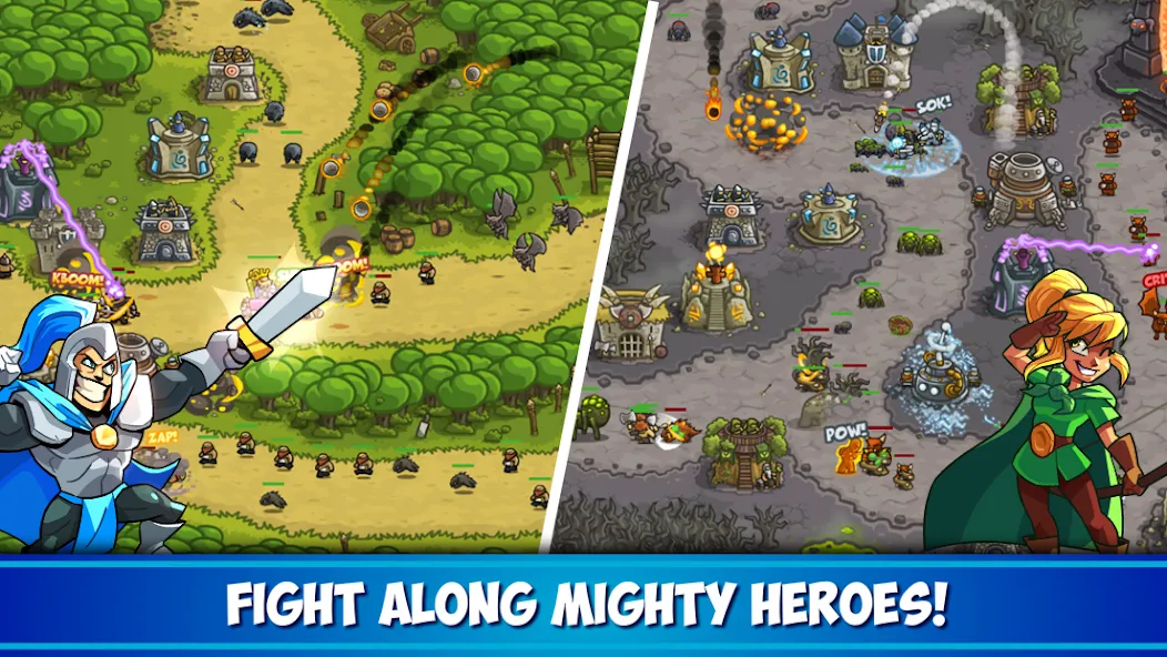 Kingdom Rush Tower Defense TD (Кингдом Раш)  [МОД Бесконечные монеты] Screenshot 3