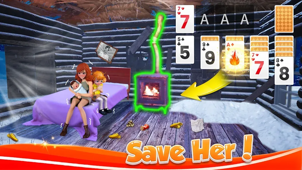 Solitaire Home Design (Солитер Хоум Дизайн)  [МОД Unlocked] Screenshot 1