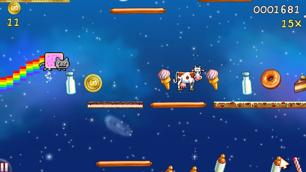 Nyan Cat: Lost In Space (Нян Кэт)  [МОД Бесконечные деньги] Screenshot 1