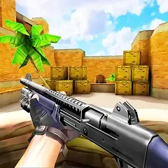 Взломанная Gun Strike: FPS Shooter Game (Каунтер Атак)  [МОД Бесконечные деньги] - стабильная версия apk на Андроид