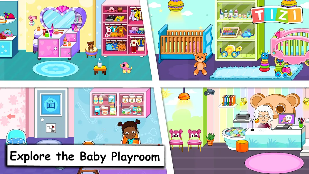 My Tizi Town Daycare Baby Game  [МОД Много монет] Screenshot 1